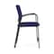 Lesro Newport Hip Chair Metal Frame, Charcoal, OH Cobalt Upholstery NP1161 - alternate 3